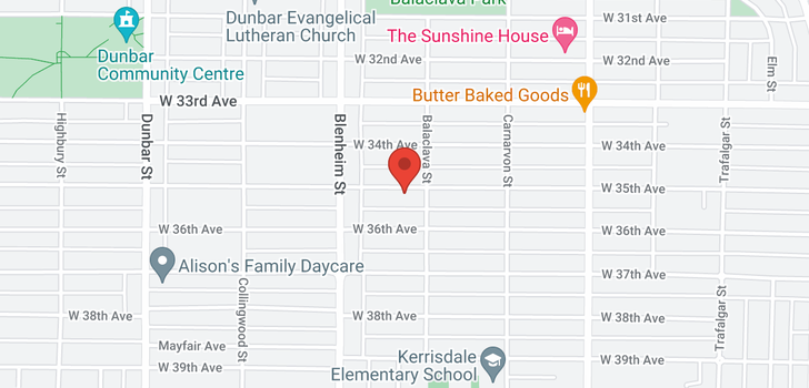 map of 3236 W 35TH AVENUE
